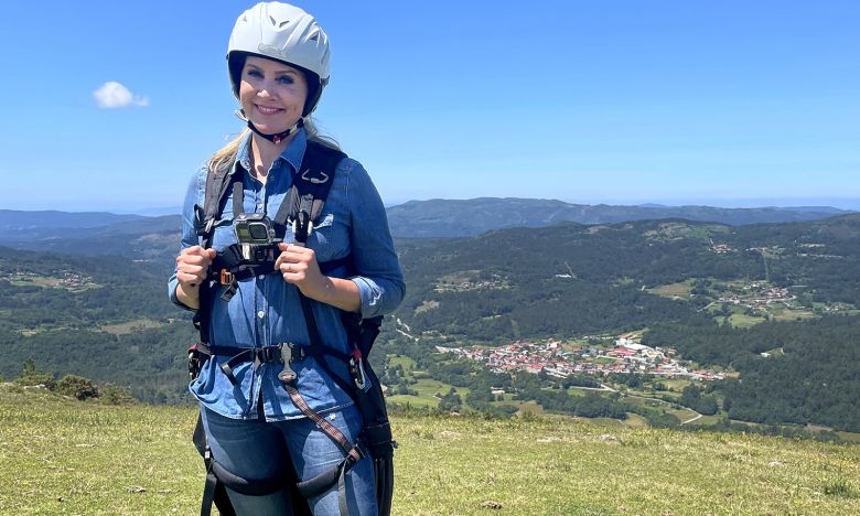 Judith Rakers bei Dreharbeiten mit Gleitschirm abgestürzt