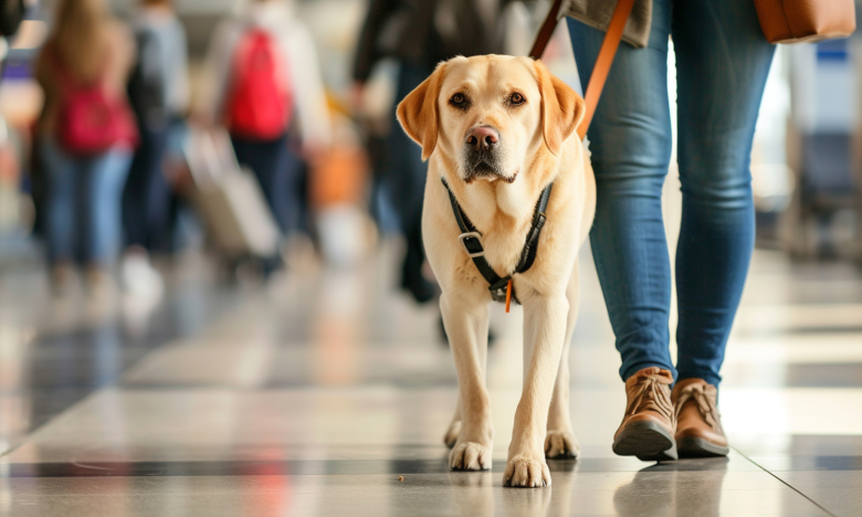 Flugangst? Dieser Flughafen setzt erstmals Therapiehunde für Reisende ein!